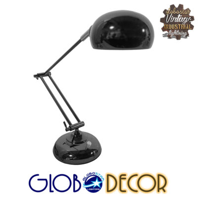 LEDTM® OFFICE 01392 Μοντέρνο Επιτραπέζιο Φωτιστικό Πορτατίφ με Ντουί 1 x E27 AC 220-240V IP20 - Μαύρο - Μ12 x Π12 x Υ80cm