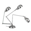 LEDTM® OFFICE 01393 Μοντέρνο Επιτραπέζιο Φωτιστικό Πορτατίφ με Ντουί 1 x E27 AC 220-240V IP20 - Ασημί - Μ14 x Π14 x Υ80cm - Image 12