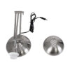 LEDTM® OFFICE 01393 Μοντέρνο Επιτραπέζιο Φωτιστικό Πορτατίφ με Ντουί 1 x E27 AC 220-240V IP20 - Ασημί - Μ14 x Π14 x Υ80cm - Image 18
