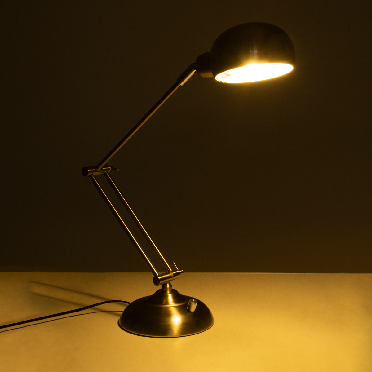 LEDTM® OFFICE 01393 Μοντέρνο Επιτραπέζιο Φωτιστικό Πορτατίφ με Ντουί 1 x E27 AC 220-240V IP20 - Ασημί - Μ14 x Π14 x Υ80cm - Image 3