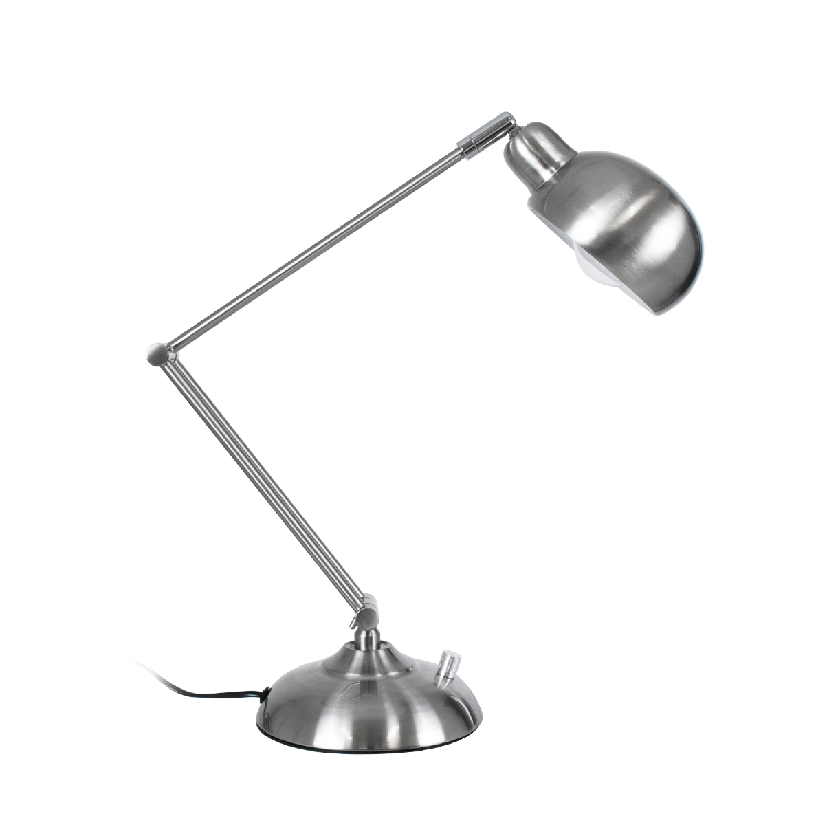 LEDTM® OFFICE 01393 Μοντέρνο Επιτραπέζιο Φωτιστικό Πορτατίφ με Ντουί 1 x E27 AC 220-240V IP20 - Ασημί - Μ14 x Π14 x Υ80cm - Image 4