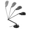 LEDTM® OFFICE 01392 Μοντέρνο Επιτραπέζιο Φωτιστικό Πορτατίφ με Ντουί 1 x E27 AC 220-240V IP20 - Μαύρο - Μ12 x Π12 x Υ80cm - Image 4