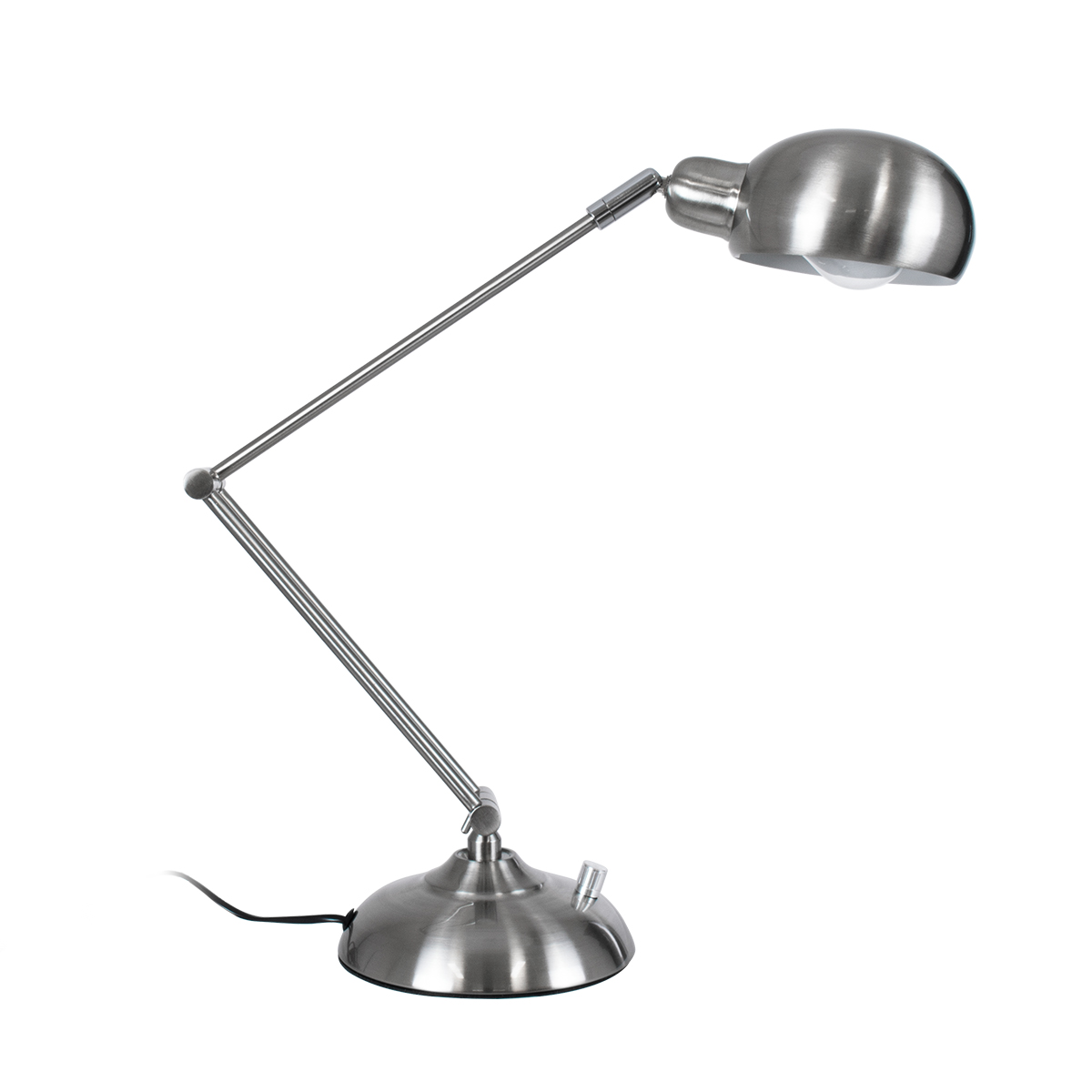 LEDTM® OFFICE 01393 Μοντέρνο Επιτραπέζιο Φωτιστικό Πορτατίφ με Ντουί 1 x E27 AC 220-240V IP20 - Ασημί - Μ14 x Π14 x Υ80cm - Image 5