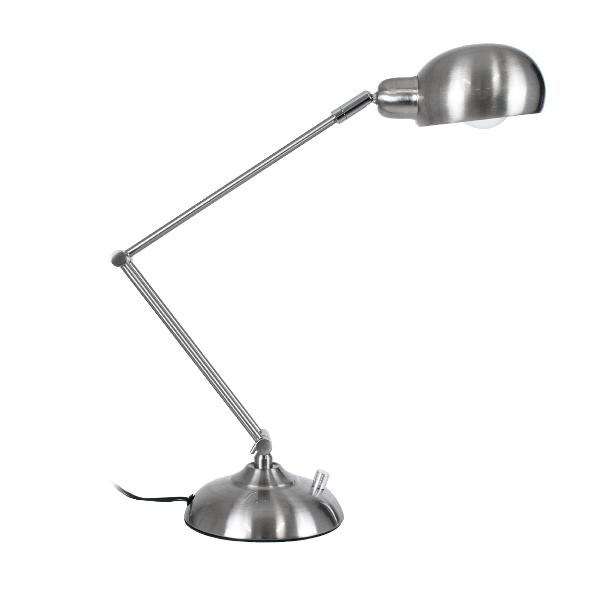 LEDTM® OFFICE 01393 Μοντέρνο Επιτραπέζιο Φωτιστικό Πορτατίφ με Ντουί 1 x E27 AC 220-240V IP20 - Ασημί - Μ14 x Π14 x Υ80cm - Image 6