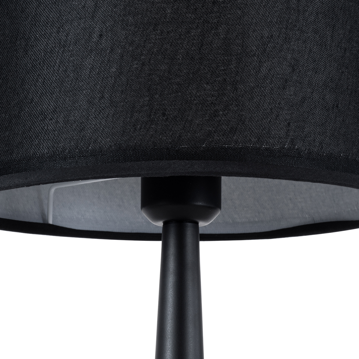 LEDTM® AMBROSIA 01394 Μοντέρνο Επιτραπέζιο Φωτιστικό Πορτατίφ με Ντουί 1 x E27 AC 220-240V IP20 - Μαύρο - Μ25 x Π25 x Υ46cm - Image 8