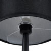 LEDTM® AMBROSIA 01394 Μοντέρνο Επιτραπέζιο Φωτιστικό Πορτατίφ με Ντουί 1 x E27 AC 220-240V IP20 - Μαύρο - Μ25 x Π25 x Υ46cm - Image 10