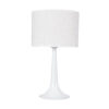 LEDTM® AMBROSIA 01395 Μοντέρνο Επιτραπέζιο Φωτιστικό Πορτατίφ με Ντουί 1 x E27 AC 220-240V IP20 - Λευκό με Μπέζ- Μ25 x Π25 x Υ46cm - Image 4