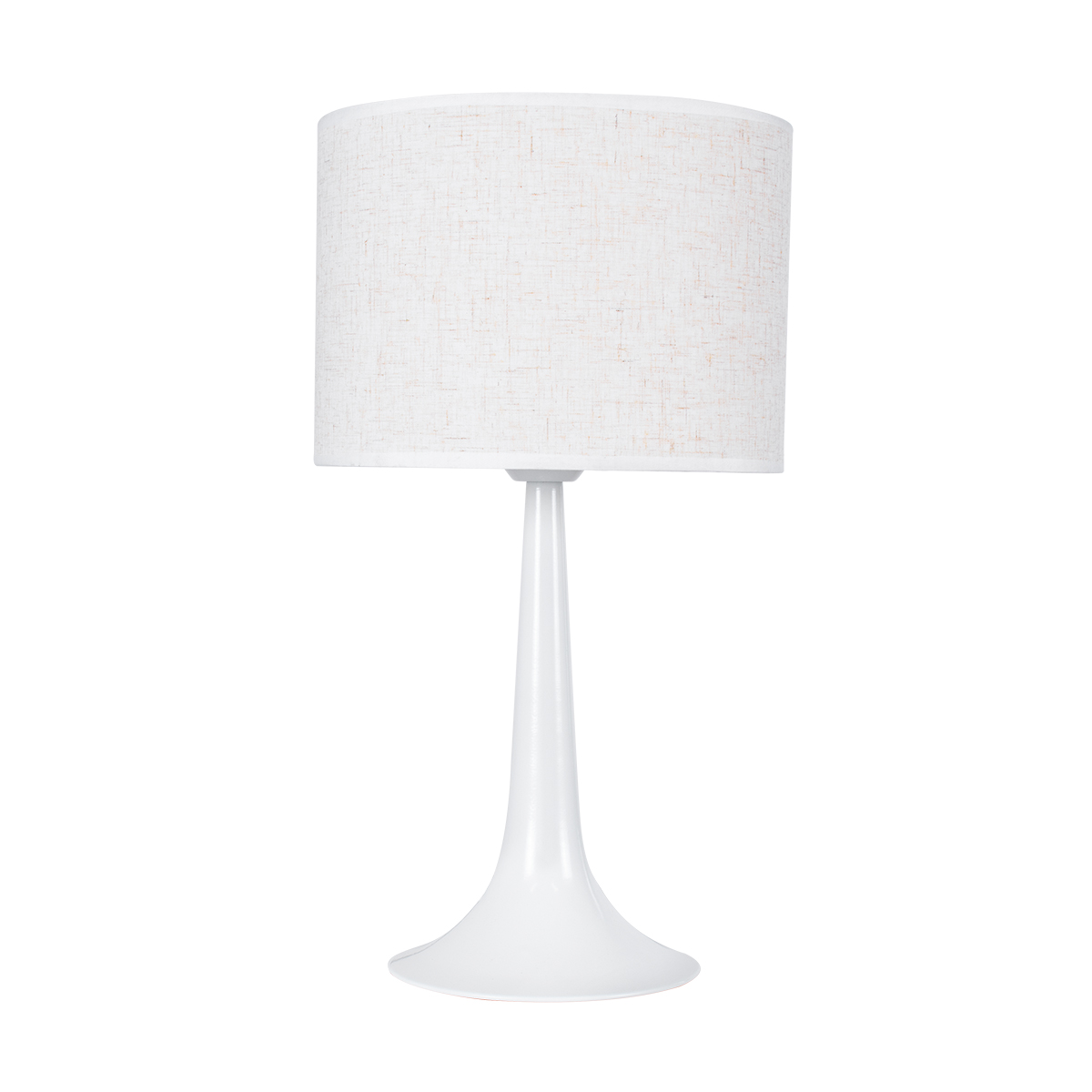 LEDTM® AMBROSIA 01395 Μοντέρνο Επιτραπέζιο Φωτιστικό Πορτατίφ με Ντουί 1 x E27 AC 220-240V IP20 - Λευκό με Μπέζ- Μ25 x Π25 x Υ46cm - Image 4