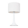 LEDTM® AMBROSIA 01395 Μοντέρνο Επιτραπέζιο Φωτιστικό Πορτατίφ με Ντουί 1 x E27 AC 220-240V IP20 - Λευκό με Μπέζ- Μ25 x Π25 x Υ46cm - Image 5