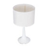 LEDTM® AMBROSIA 01395 Μοντέρνο Επιτραπέζιο Φωτιστικό Πορτατίφ με Ντουί 1 x E27 AC 220-240V IP20 - Λευκό με Μπέζ- Μ25 x Π25 x Υ46cm - Image 6