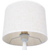 LEDTM® AMBROSIA 01395 Μοντέρνο Επιτραπέζιο Φωτιστικό Πορτατίφ με Ντουί 1 x E27 AC 220-240V IP20 - Λευκό με Μπέζ- Μ25 x Π25 x Υ46cm - Image 8