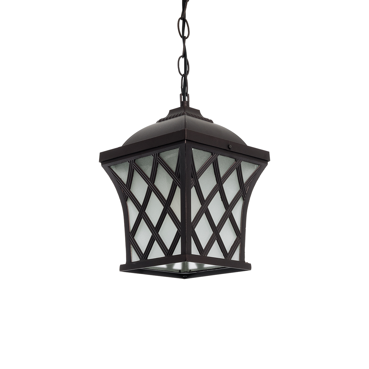 LEDTM® LINCOLN 01399 Vintage Κρεμαστό Φωτιστικό Οροφής με Ντουί 1 x E27 AC 220-240V IP20 - Καφέ & Διάφανο - Μ19 x Π19 x Υ20cm - Image 2