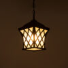 LEDTM® LINCOLN 01399 Vintage Κρεμαστό Φωτιστικό Οροφής με Ντουί 1 x E27 AC 220-240V IP20 - Καφέ & Διάφανο - Μ19 x Π19 x Υ20cm - Image 3