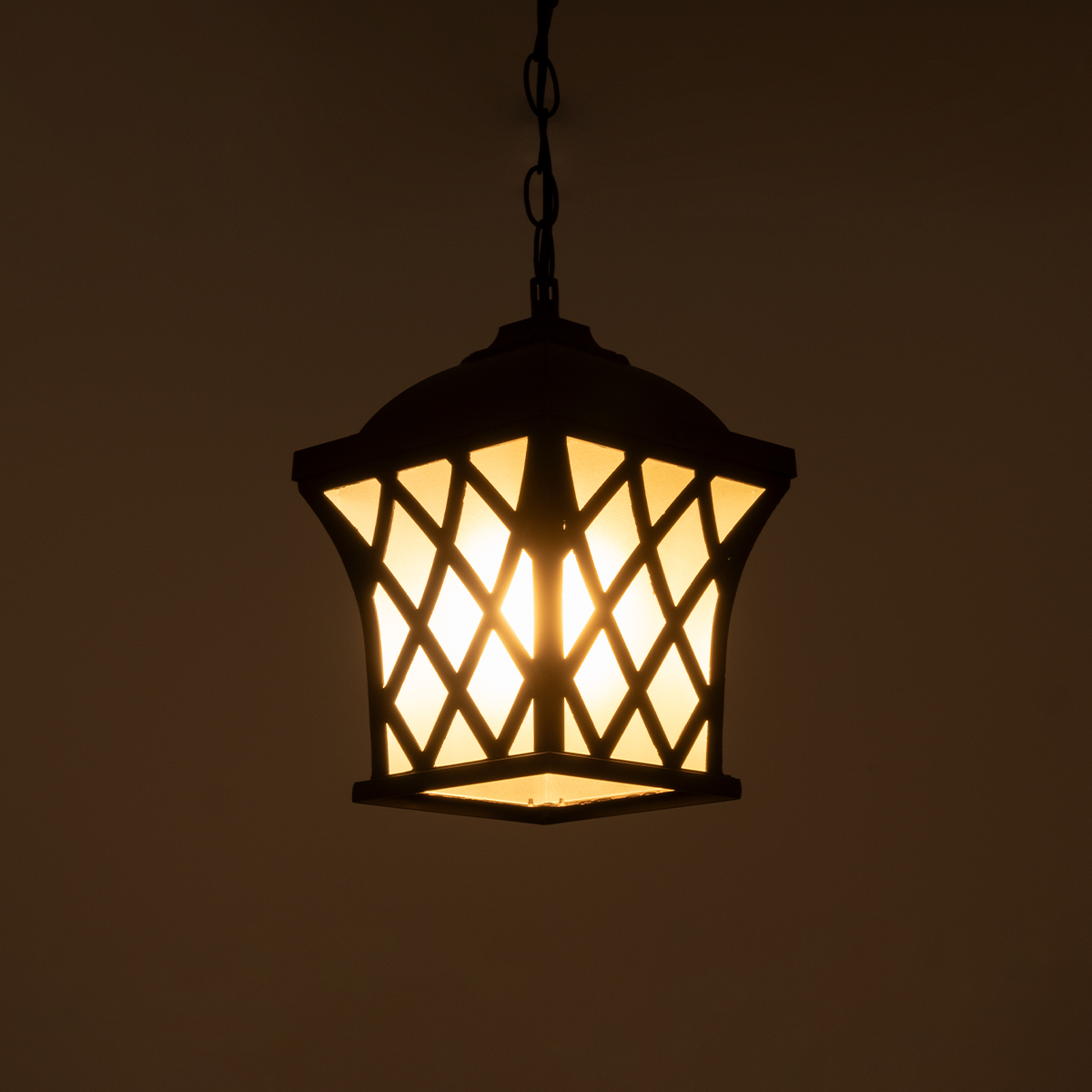 LEDTM® LINCOLN 01399 Vintage Κρεμαστό Φωτιστικό Οροφής με Ντουί 1 x E27 AC 220-240V IP20 - Καφέ & Διάφανο - Μ19 x Π19 x Υ20cm - Image 3