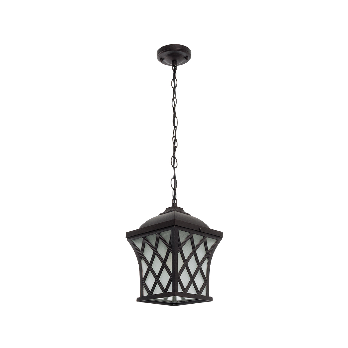 LEDTM® LINCOLN 01399 Vintage Κρεμαστό Φωτιστικό Οροφής με Ντουί 1 x E27 AC 220-240V IP20 - Καφέ & Διάφανο - Μ19 x Π19 x Υ20cm - Image 4