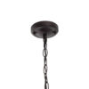 LEDTM® LINCOLN 01399 Vintage Κρεμαστό Φωτιστικό Οροφής με Ντουί 1 x E27 AC 220-240V IP20 - Καφέ & Διάφανο - Μ19 x Π19 x Υ20cm - Image 9