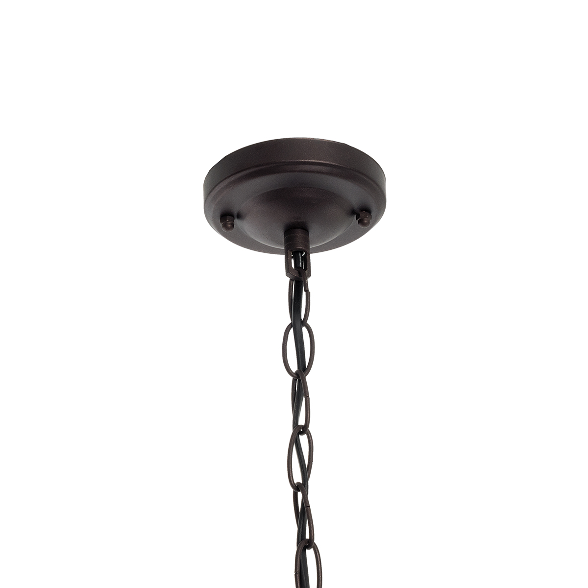 LEDTM® LINCOLN 01399 Vintage Κρεμαστό Φωτιστικό Οροφής με Ντουί 1 x E27 AC 220-240V IP20 - Καφέ & Διάφανο - Μ19 x Π19 x Υ20cm - Image 9