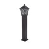 LEDTM® SHELTER 01400 Vintage Φωτιστικό Κολωνάκι Κήπου Μονόφωτο 1 x E27 Καφέ Μεταλλικό Πλέγμα L19 x W19 x H100cm - Image 2
