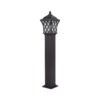 LEDTM® SHELTER 01400 Vintage Φωτιστικό Κολωνάκι Κήπου Μονόφωτο 1 x E27 Καφέ Μεταλλικό Πλέγμα L19 x W19 x H100cm - Image 6