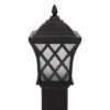 LEDTM® SHELTER 01400 Vintage Φωτιστικό Κολωνάκι Κήπου Μονόφωτο 1 x E27 Καφέ Μεταλλικό Πλέγμα L19 x W19 x H100cm - Image 7
