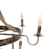 LEDTM® VICTORIAN 01404 Vintage Κρεμαστό Φωτιστικό Οροφής με Ντουί 6 x E14 AC 220-240V IP20 - Χάλκινο Εφέ Σκουριάς & Μπεζ - Μ85 x Π85 x Υ85cm - Image 11