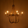 LEDTM® VICTORIAN 01404 Vintage Κρεμαστό Φωτιστικό Οροφής με Ντουί 6 x E14 AC 220-240V IP20 - Χάλκινο Εφέ Σκουριάς & Μπεζ - Μ85 x Π85 x Υ85cm - Image 3