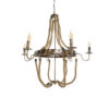 LEDTM® VICTORIAN 01404 Vintage Κρεμαστό Φωτιστικό Οροφής με Ντουί 6 x E14 AC 220-240V IP20 - Χάλκινο Εφέ Σκουριάς & Μπεζ - Μ85 x Π85 x Υ85cm - Image 6
