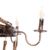 LEDTM® VICTORIAN 01404 Vintage Κρεμαστό Φωτιστικό Οροφής με Ντουί 6 x E14 AC 220-240V IP20 - Χάλκινο Εφέ Σκουριάς & Μπεζ - Μ85 x Π85 x Υ85cm - Image 8