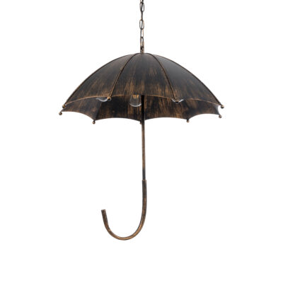 Alternative view of LEDTM® UMBRELLA 01406 Vintage Κρεμαστό Φωτιστικό Οροφής με Ντουί 5 x E27 AC 220-240V IP20 - Χάλκινο - Μ60 x Π60 x Y65cm