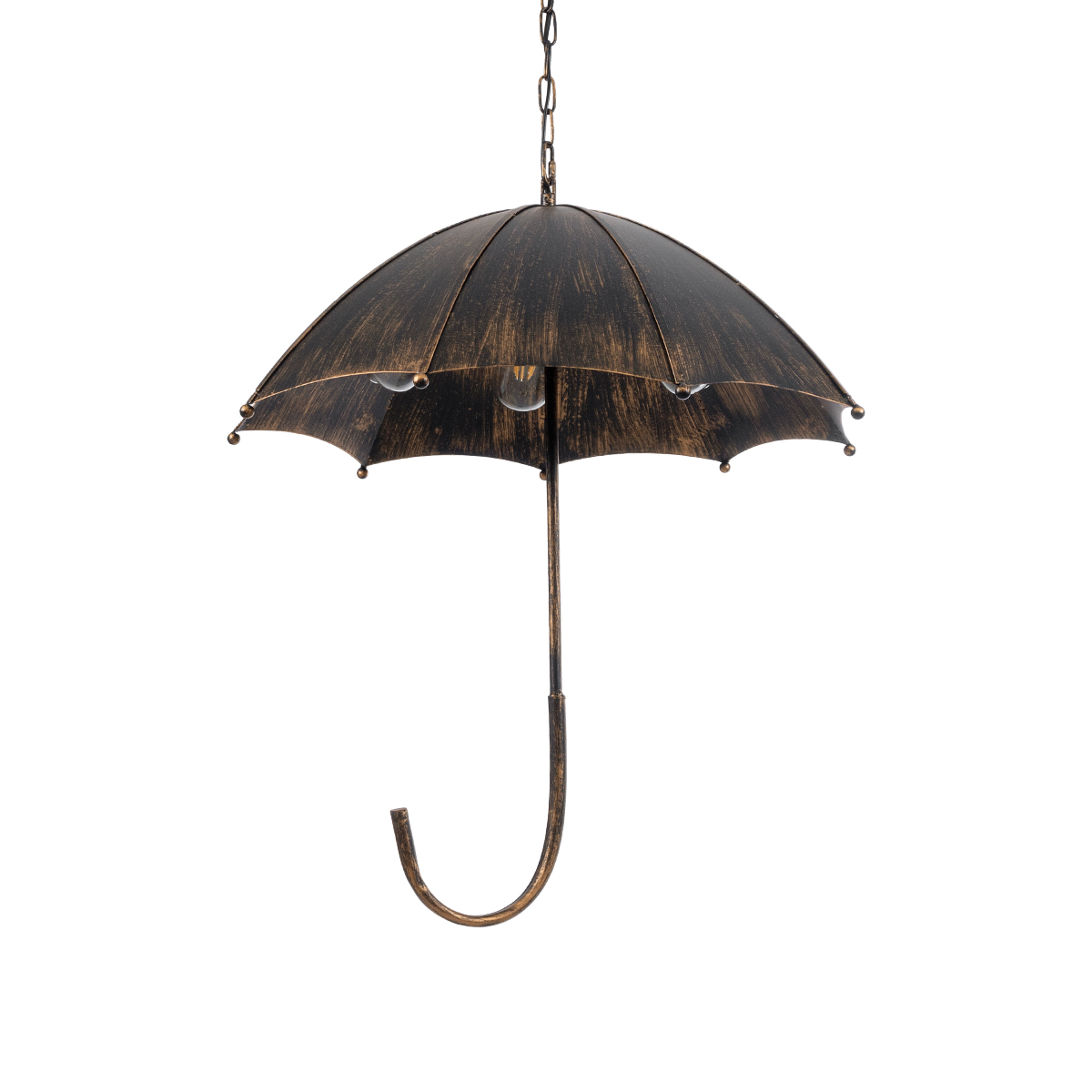 LEDTM® UMBRELLA 01406 Vintage Κρεμαστό Φωτιστικό Οροφής με Ντουί 5 x E27 AC 220-240V IP20 - Χάλκινο - Μ60 x Π60 x Y65cm - Image 2