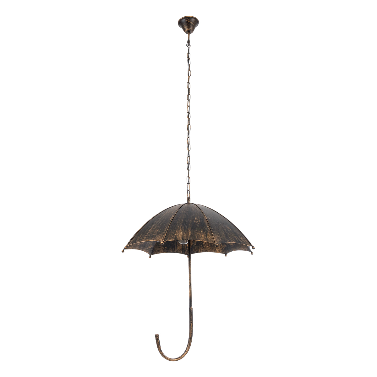 LEDTM® UMBRELLA 01406 Vintage Κρεμαστό Φωτιστικό Οροφής με Ντουί 5 x E27 AC 220-240V IP20 - Χάλκινο - Μ60 x Π60 x Y65cm - Image 4