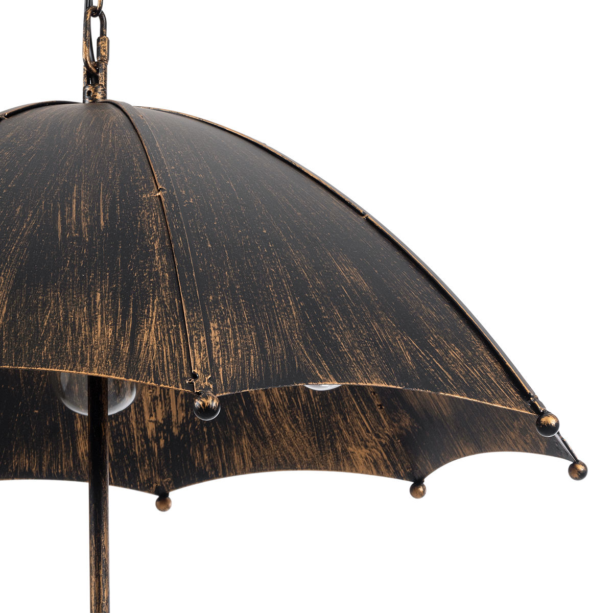 LEDTM® UMBRELLA 01406 Vintage Κρεμαστό Φωτιστικό Οροφής με Ντουί 5 x E27 AC 220-240V IP20 - Χάλκινο - Μ60 x Π60 x Y65cm - Image 8
