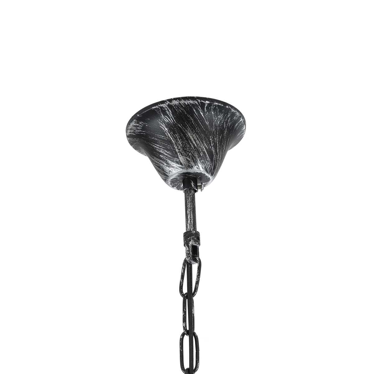 LEDTM® UMBRELLA 01407 Vintage Κρεμαστό Φωτιστικό Οροφής με Ντουί 5 x E27 AC 220-240V IP20 - Ασημί - Μ60 x Π60 x Y65cm - Image 11