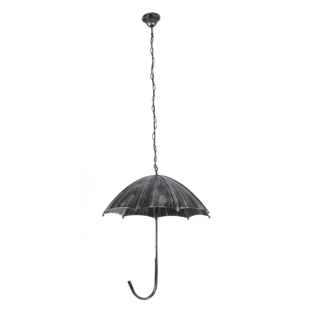 LEDTM® UMBRELLA 01407 Vintage Κρεμαστό Φωτιστικό Οροφής με Ντουί 5 x E27 AC 220-240V IP20 - Ασημί - Μ60 x Π60 x Y65cm - Image 4