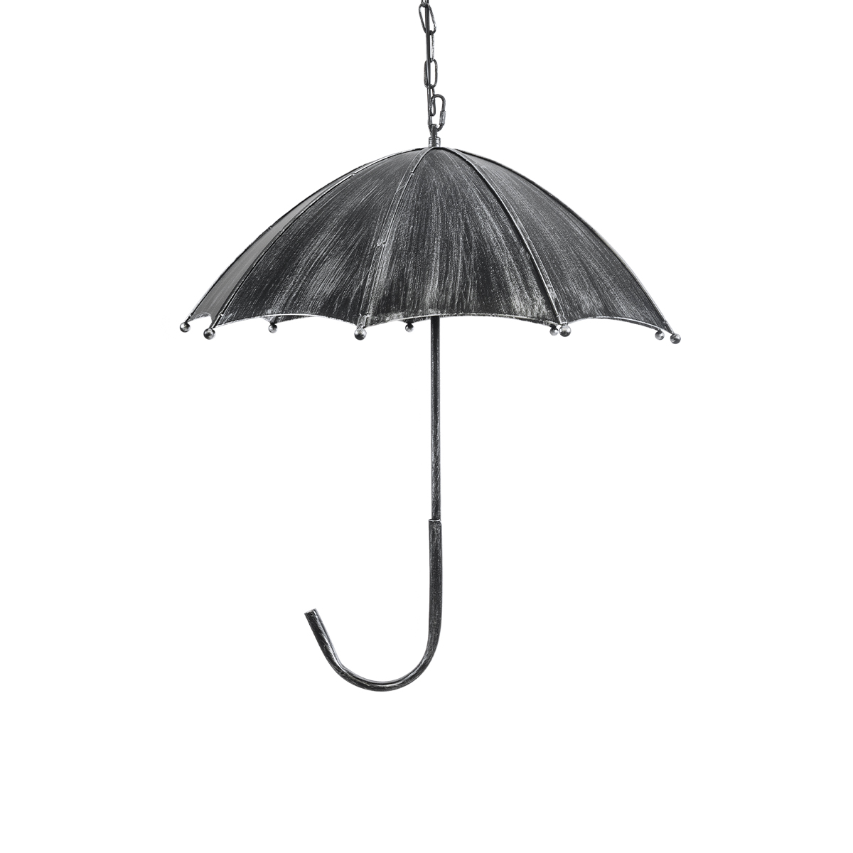 LEDTM® UMBRELLA 01407 Vintage Κρεμαστό Φωτιστικό Οροφής με Ντουί 5 x E27 AC 220-240V IP20 - Ασημί - Μ60 x Π60 x Y65cm - Image 5