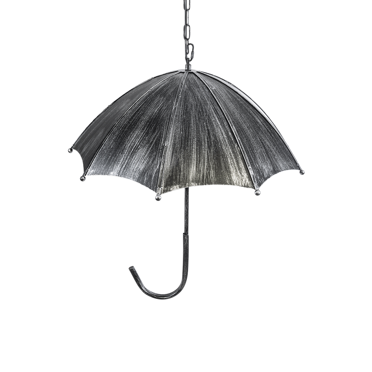 LEDTM® UMBRELLA 01407 Vintage Κρεμαστό Φωτιστικό Οροφής με Ντουί 5 x E27 AC 220-240V IP20 - Ασημί - Μ60 x Π60 x Y65cm - Image 7