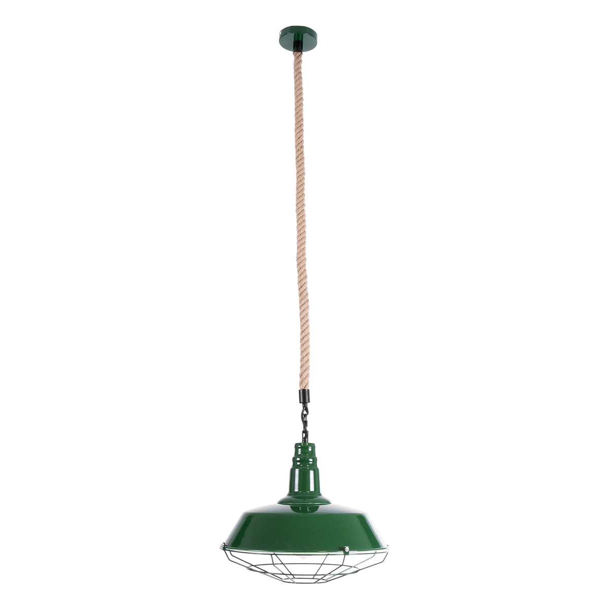 LEDTM® CRANE 01408 Vintage Κρεμαστό Φωτιστικό Οροφής με Ντουί 1 x E27 AC 220-240V IP20 - Πράσινο & Μπεζ - Μ36 x Π36 x Y31cm - Image 4