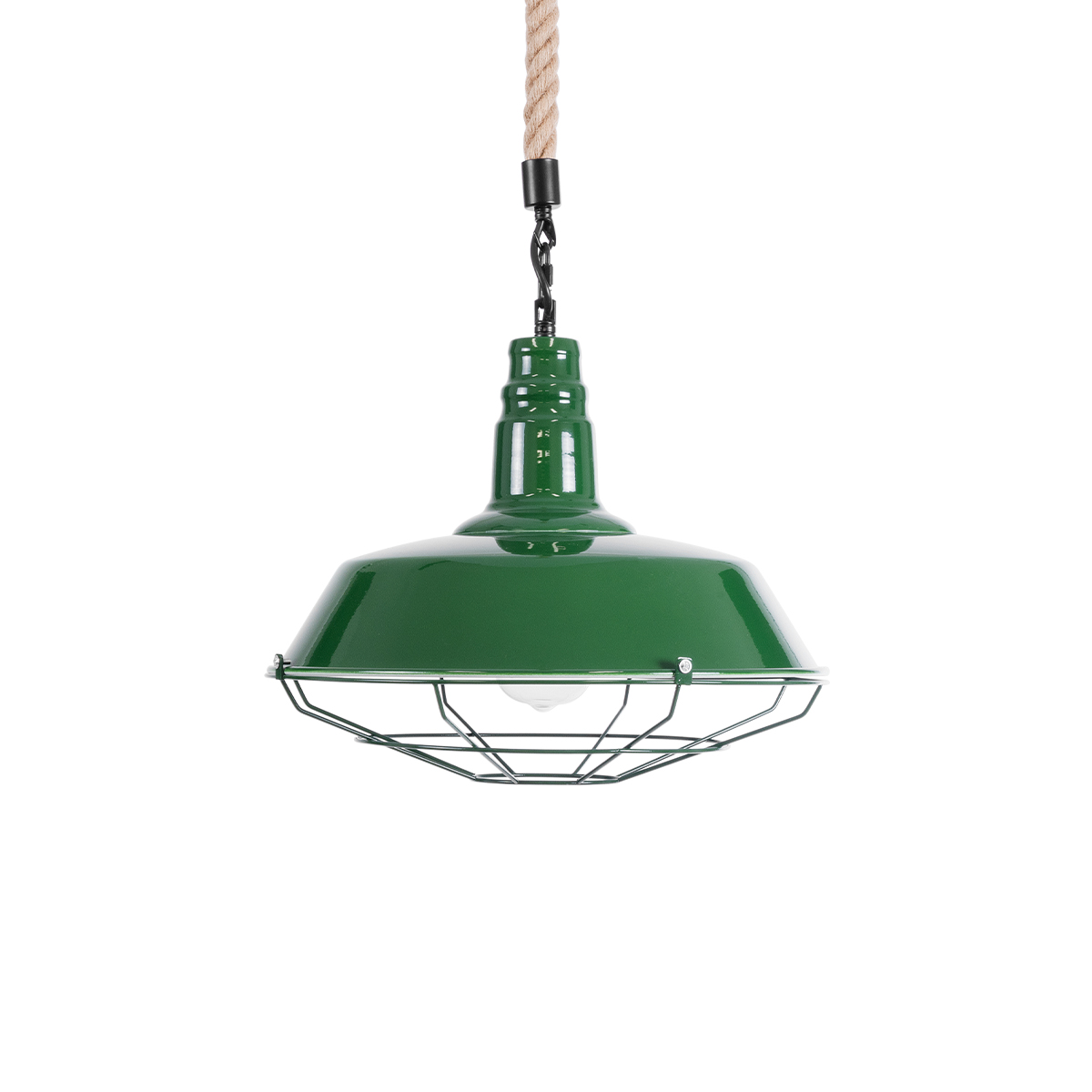 LEDTM® CRANE 01408 Vintage Κρεμαστό Φωτιστικό Οροφής με Ντουί 1 x E27 AC 220-240V IP20 - Πράσινο & Μπεζ - Μ36 x Π36 x Y31cm - Image 5