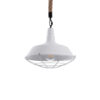 LEDTM® CRANE 01409 Vintage Κρεμαστό Φωτιστικό Οροφής με Ντουί 1 x E27 AC 220-240V IP20 - Λευκό & Μπεζ - Μ36 x Π36 x Υ31cm - Image 2