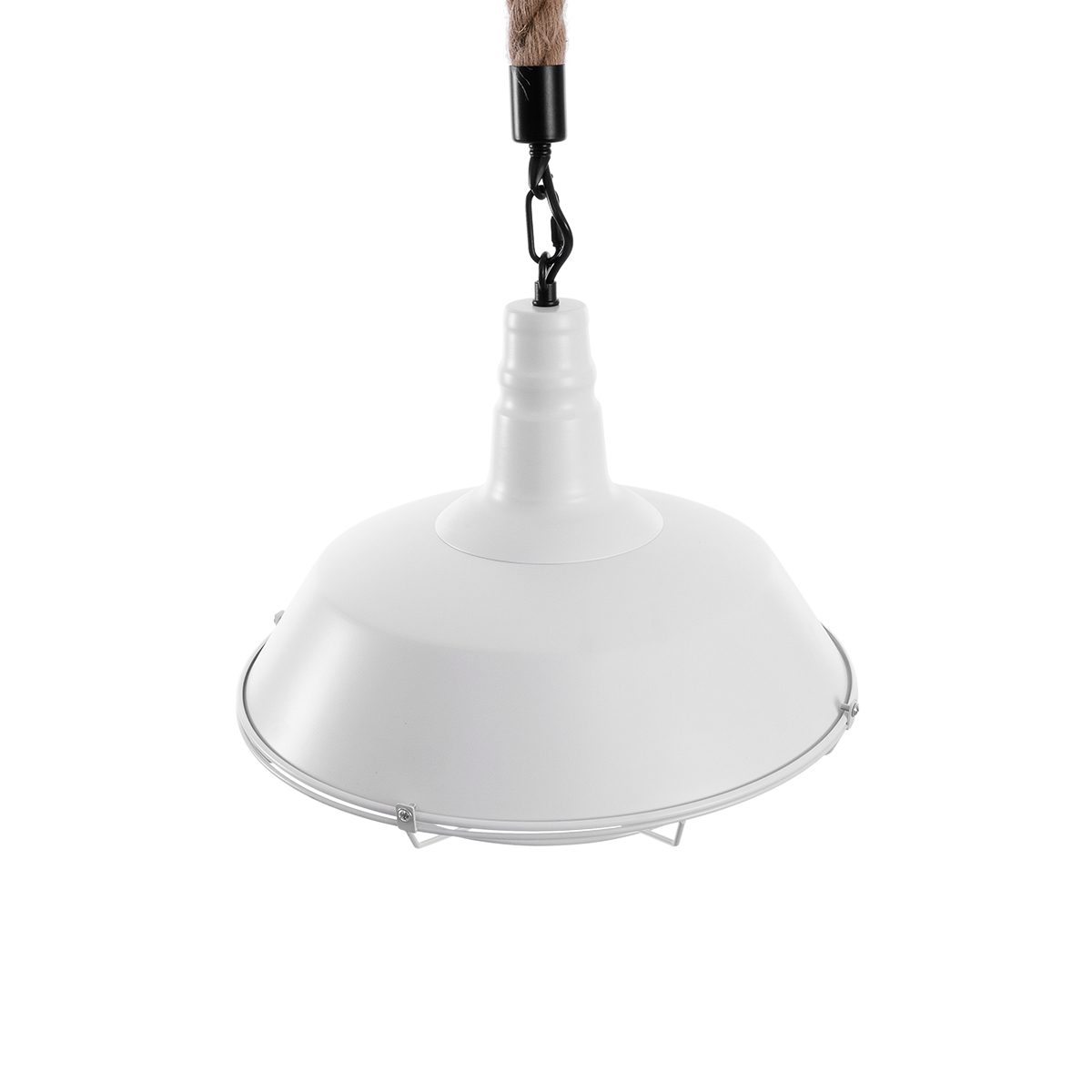LEDTM® CRANE 01409 Vintage Κρεμαστό Φωτιστικό Οροφής με Ντουί 1 x E27 AC 220-240V IP20 - Λευκό & Μπεζ - Μ36 x Π36 x Υ31cm - Image 7