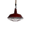 LEDTM® CRANE 01410 Vintage Κρεμαστό Φωτιστικό Οροφής με Ντουί 1 x E27 AC 220-240V IP20 - Κόκκινο & Μπεζ - Μ36 x Π36 x Υ31cm - Image 2