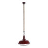 LEDTM® CRANE 01410 Vintage Κρεμαστό Φωτιστικό Οροφής με Ντουί 1 x E27 AC 220-240V IP20 - Κόκκινο & Μπεζ - Μ36 x Π36 x Υ31cm - Image 4