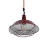 LEDTM® CRANE 01410 Vintage Κρεμαστό Φωτιστικό Οροφής με Ντουί 1 x E27 AC 220-240V IP20 - Κόκκινο & Μπεζ - Μ36 x Π36 x Υ31cm - Image 6