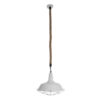 LEDTM® PUPPET 01412 Vintage Κρεμαστό Φωτιστικό Οροφής με Ντουί 1 x E27 AC 220-240V IP20 - Λευκό & Μπεζ - Μ36 x Π36 x Y31cm - Image 4