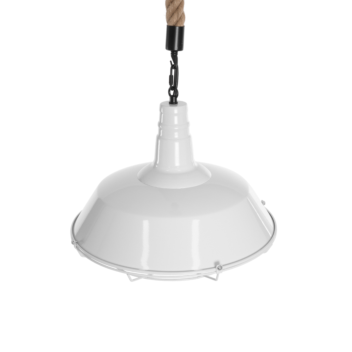 LEDTM® PUPPET 01412 Vintage Κρεμαστό Φωτιστικό Οροφής με Ντουί 1 x E27 AC 220-240V IP20 - Λευκό & Μπεζ - Μ36 x Π36 x Y31cm - Image 7