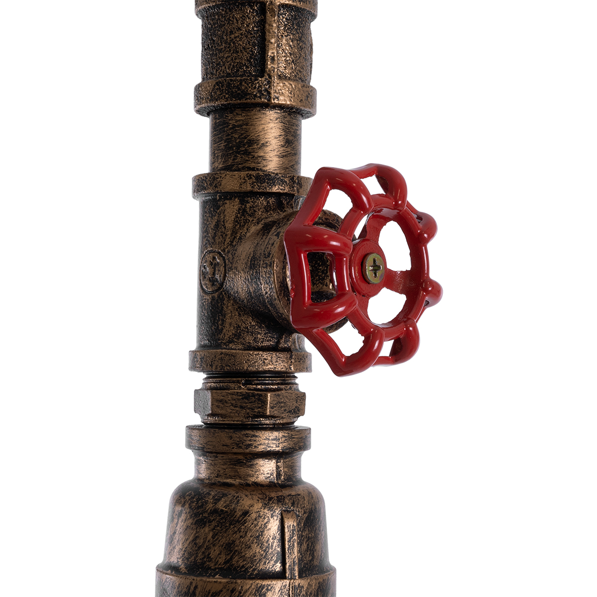 LEDTM® SPIGOT 01413 Vintage Κρεμαστό Φωτιστικό Οροφής με Ντουί 1 x E27 AC 220-240V IP20 - Χάλκινο & Κόκκινο - Μ5 x Π5 x Y20cm - Image 10