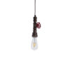 LEDTM® SPIGOT 01413 Vintage Κρεμαστό Φωτιστικό Οροφής με Ντουί 1 x E27 AC 220-240V IP20 - Χάλκινο & Κόκκινο - Μ5 x Π5 x Y20cm - Image 2
