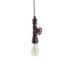LEDTM® SPIGOT 01413 Vintage Κρεμαστό Φωτιστικό Οροφής με Ντουί 1 x E27 AC 220-240V IP20 - Χάλκινο & Κόκκινο - Μ5 x Π5 x Y20cm - Image 7
