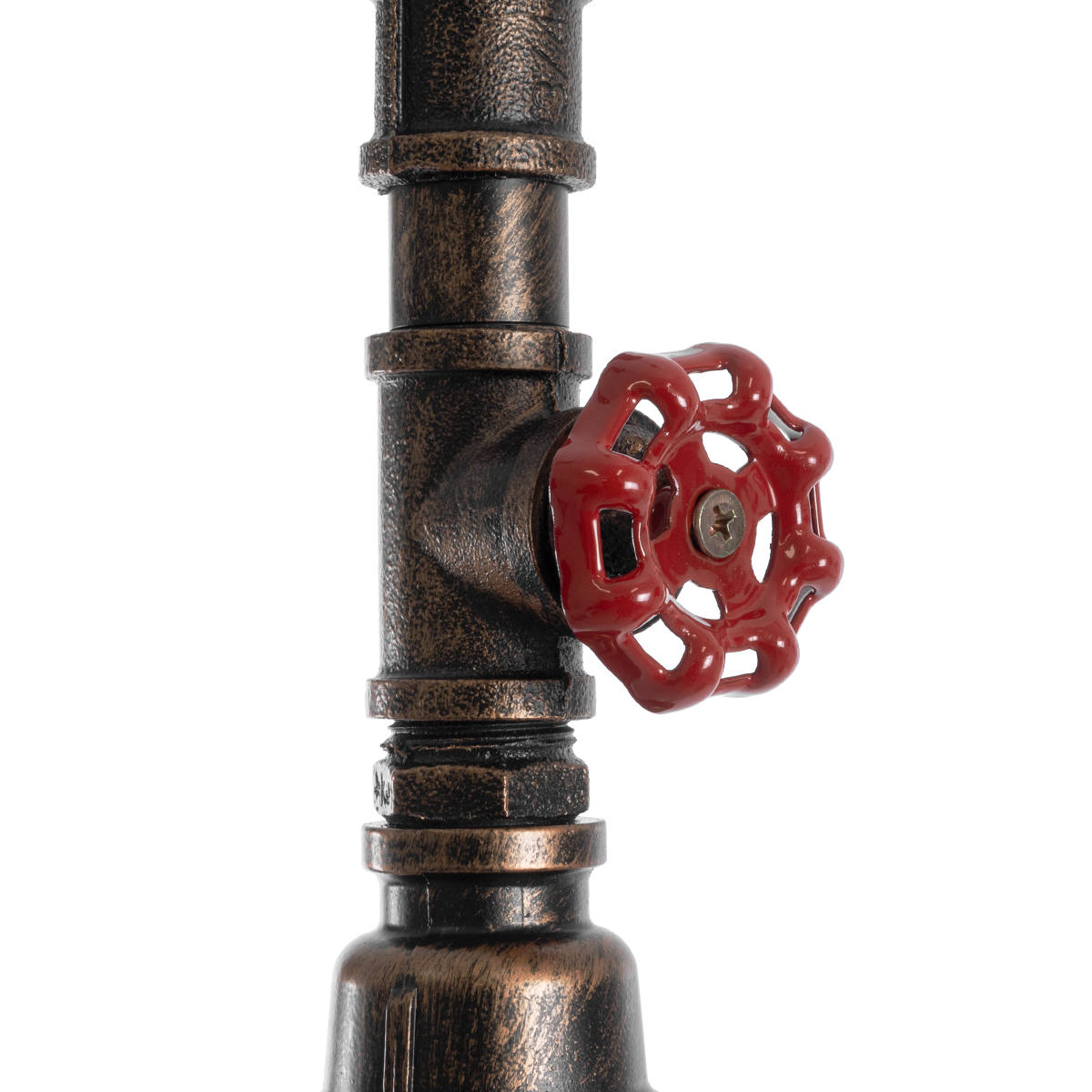 LEDTM® SPIGOT 01414 Vintage Κρεμαστό Φωτιστικό Οροφής με Ντουί 1 x E27 AC 220-240V IP20 - Καφέ & Κόκκινο - Μ5 x Π5 x Y20cm - Image 10