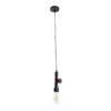 LEDTM® SPIGOT 01414 Vintage Κρεμαστό Φωτιστικό Οροφής με Ντουί 1 x E27 AC 220-240V IP20 - Καφέ & Κόκκινο - Μ5 x Π5 x Y20cm - Image 4